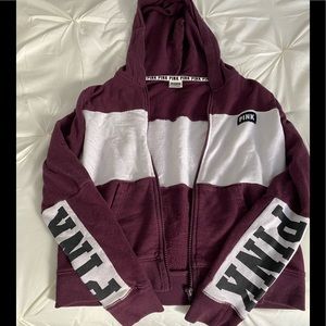 PINK zip up hoodie